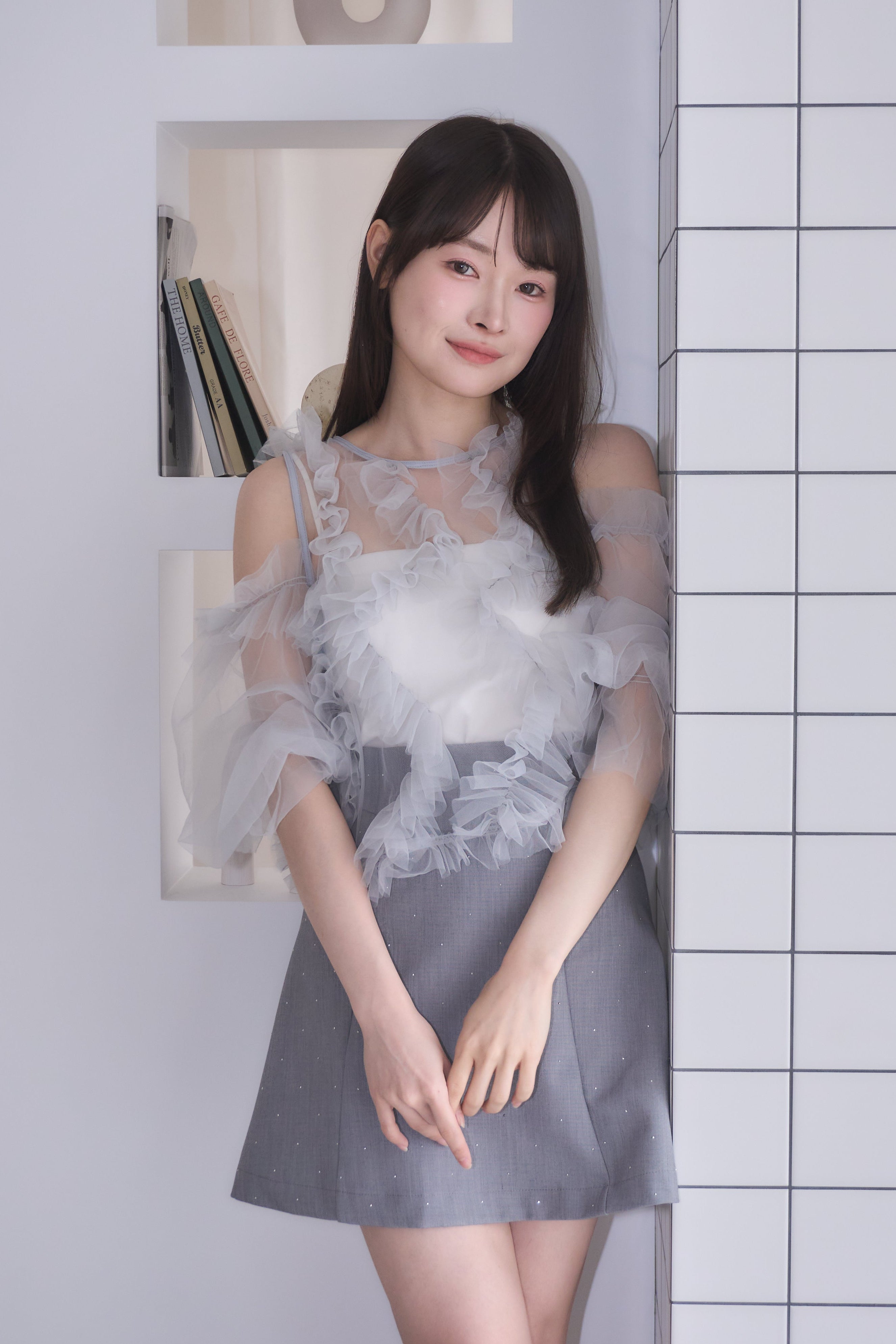 new colors⟡.·】partage tulle tops – POMIII PARTAGE