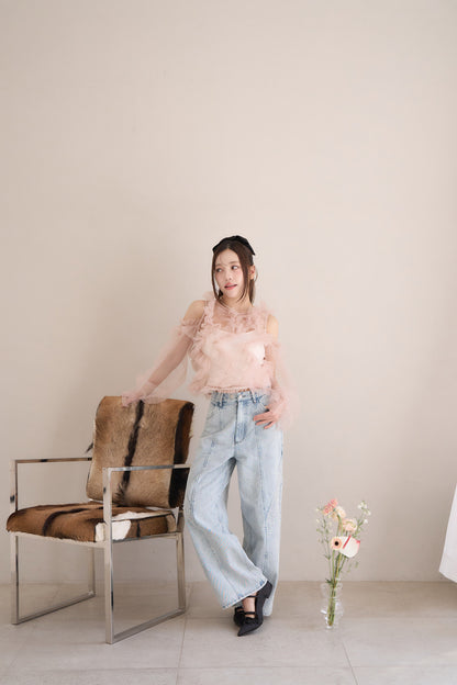 partage tulle tops