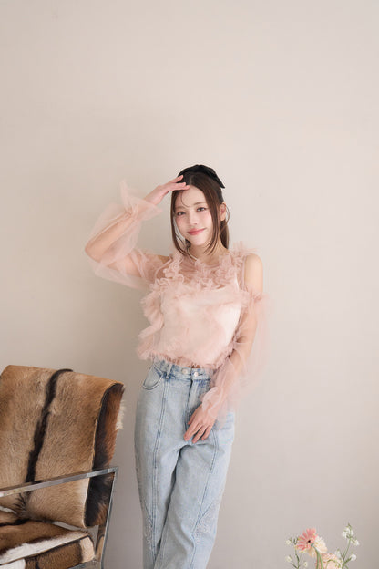 partage tulle tops