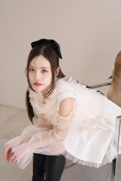 partage big ribbon barrette