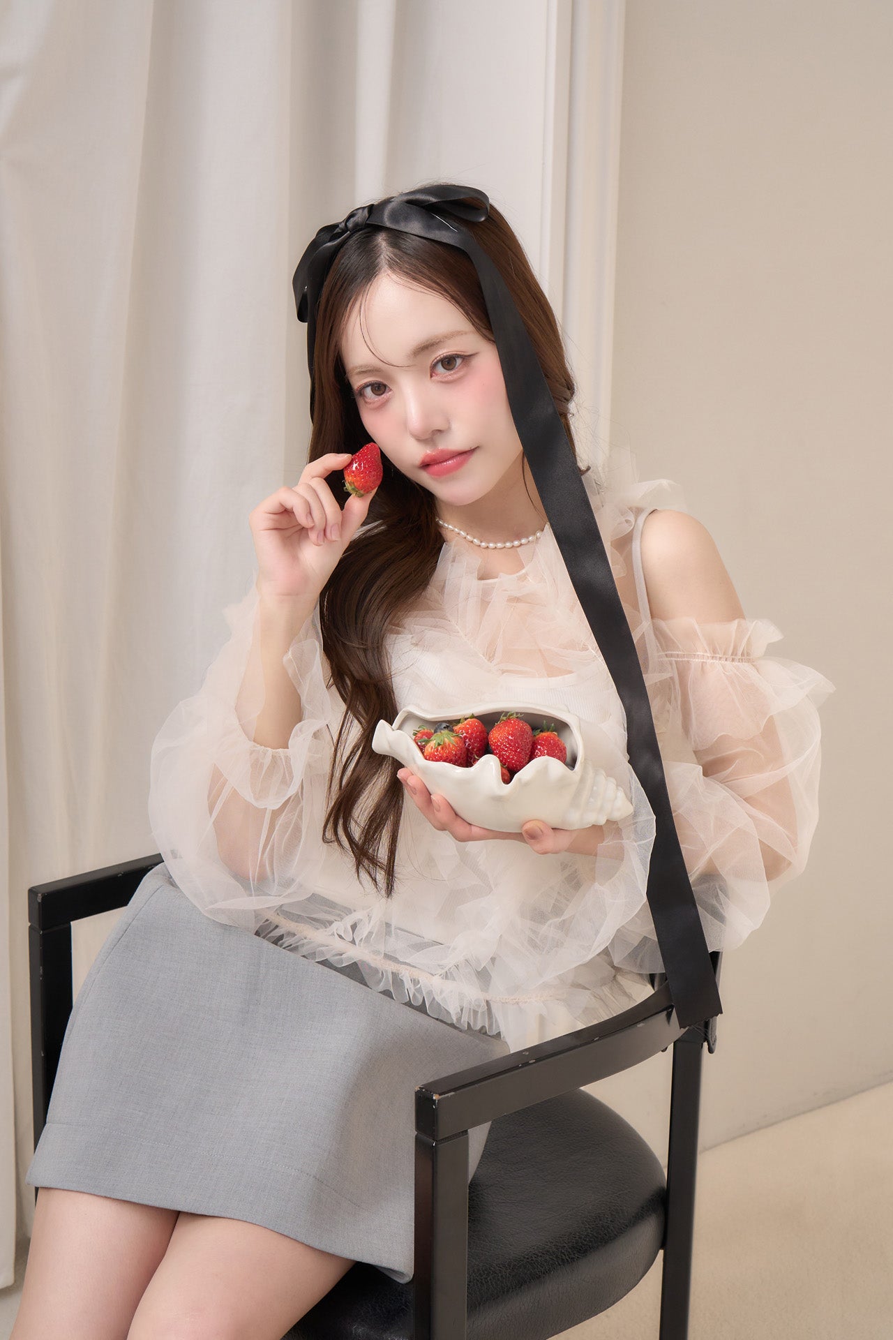 トップス POMIIPARTAGE partage tulle tops new colors⟡.·】partage