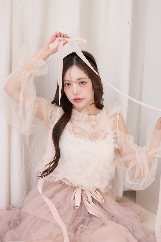 【予約販売】partage tulle tops