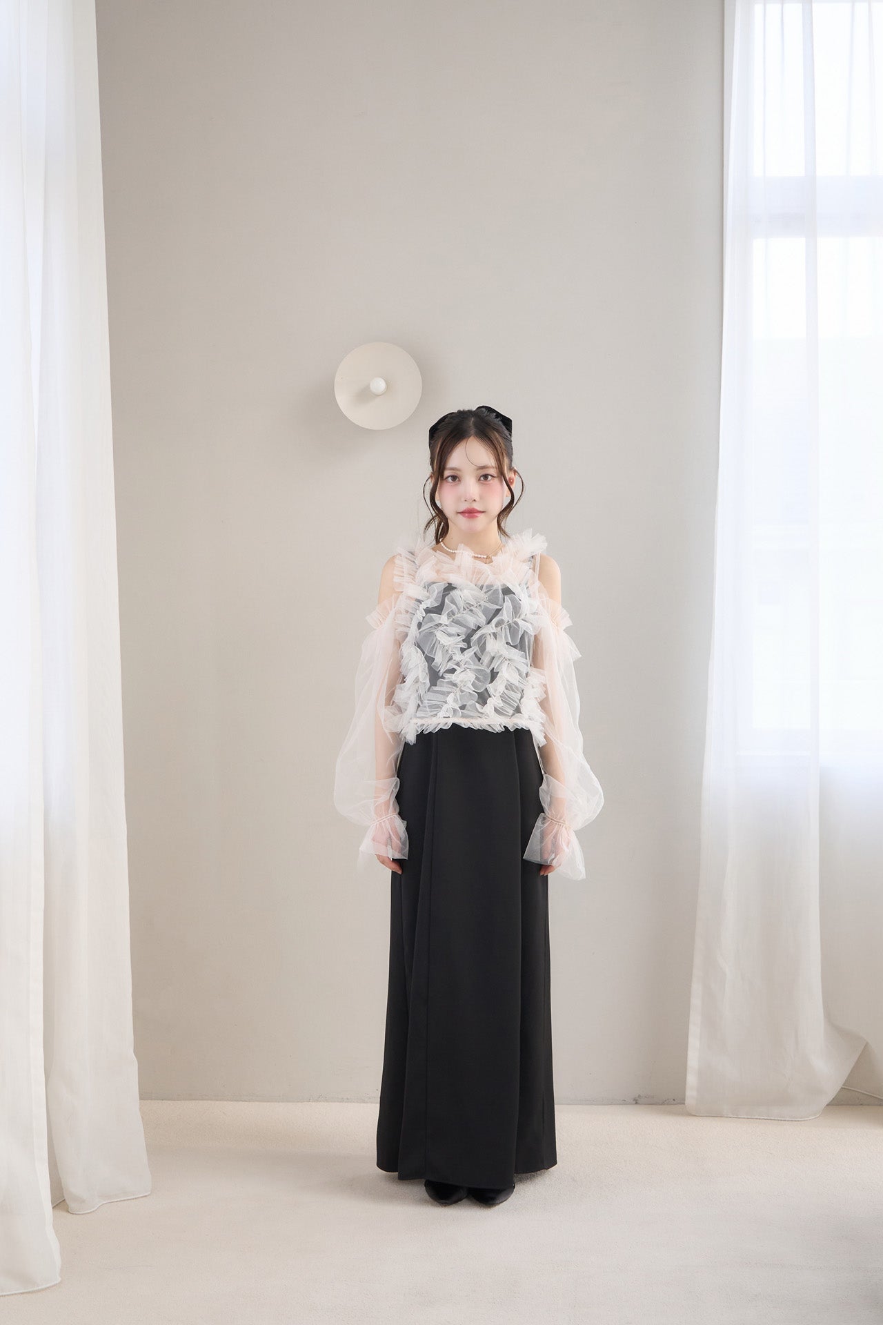 トップス POMIII PARTAGE partage tulle tops partage tulle tops – POMIII PARTAGE