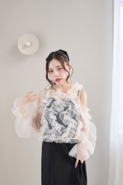 partage tulle tops