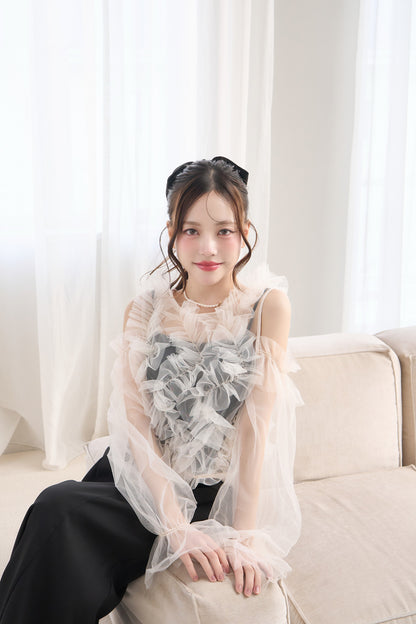 partage tulle tops