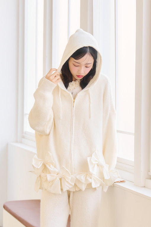 【販売開始日 1月31日】ribbon ribbon flight knit  set-up