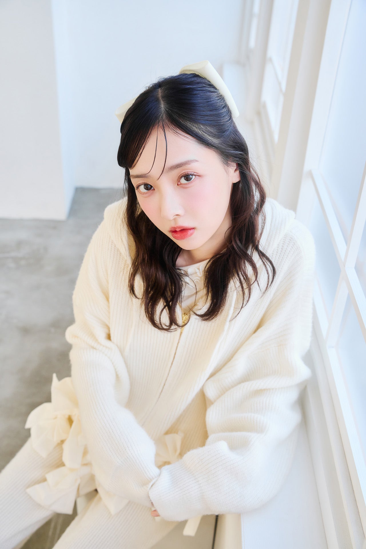 【販売開始日 1月31日】ribbon ribbon flight knit  set-up