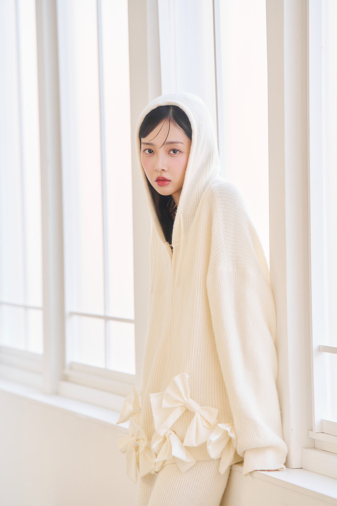 【販売開始日 1月31日】ribbon ribbon flight knit  set-up