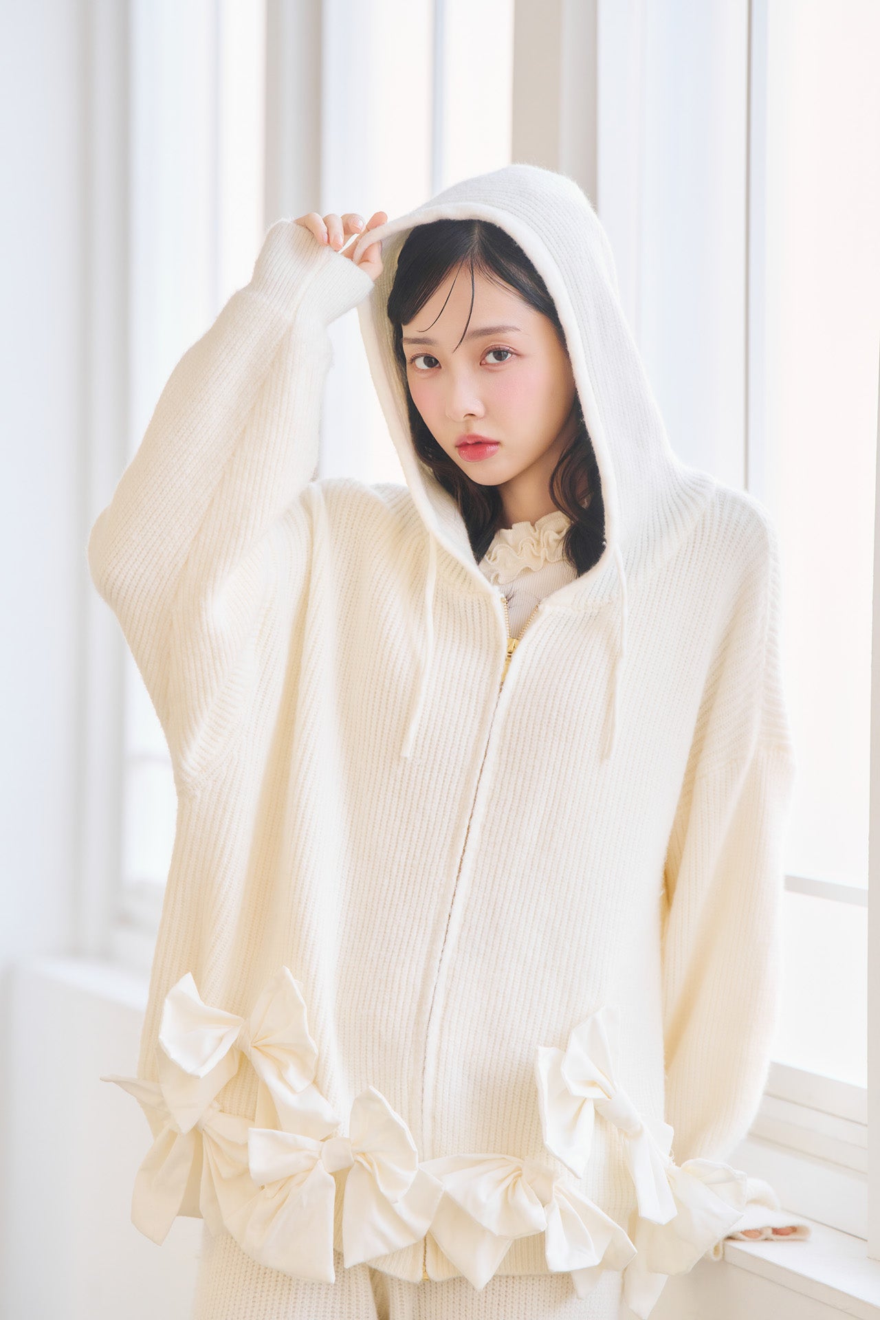 【販売開始日 1月31日】ribbon ribbon flight knit  set-up