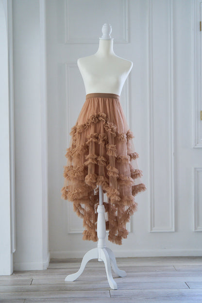 mermaid frill tulle skirt