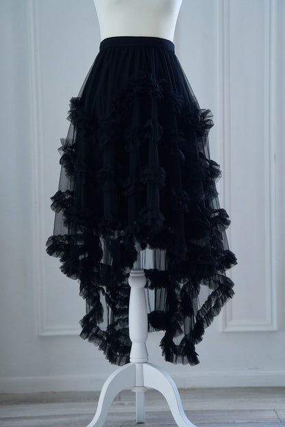 mermaid frill tulle skirt