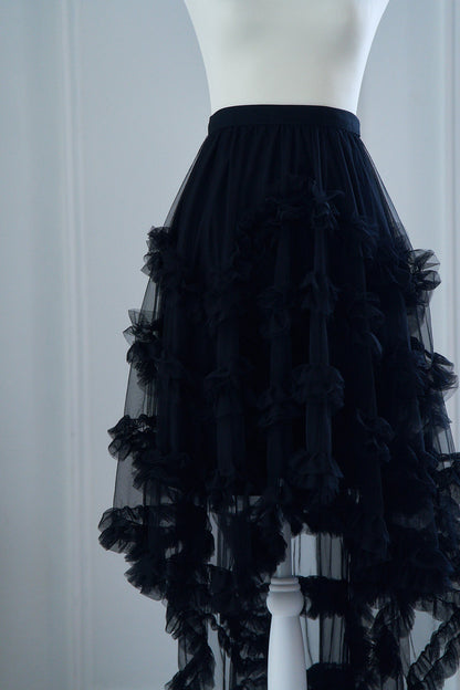 mermaid frill tulle skirt