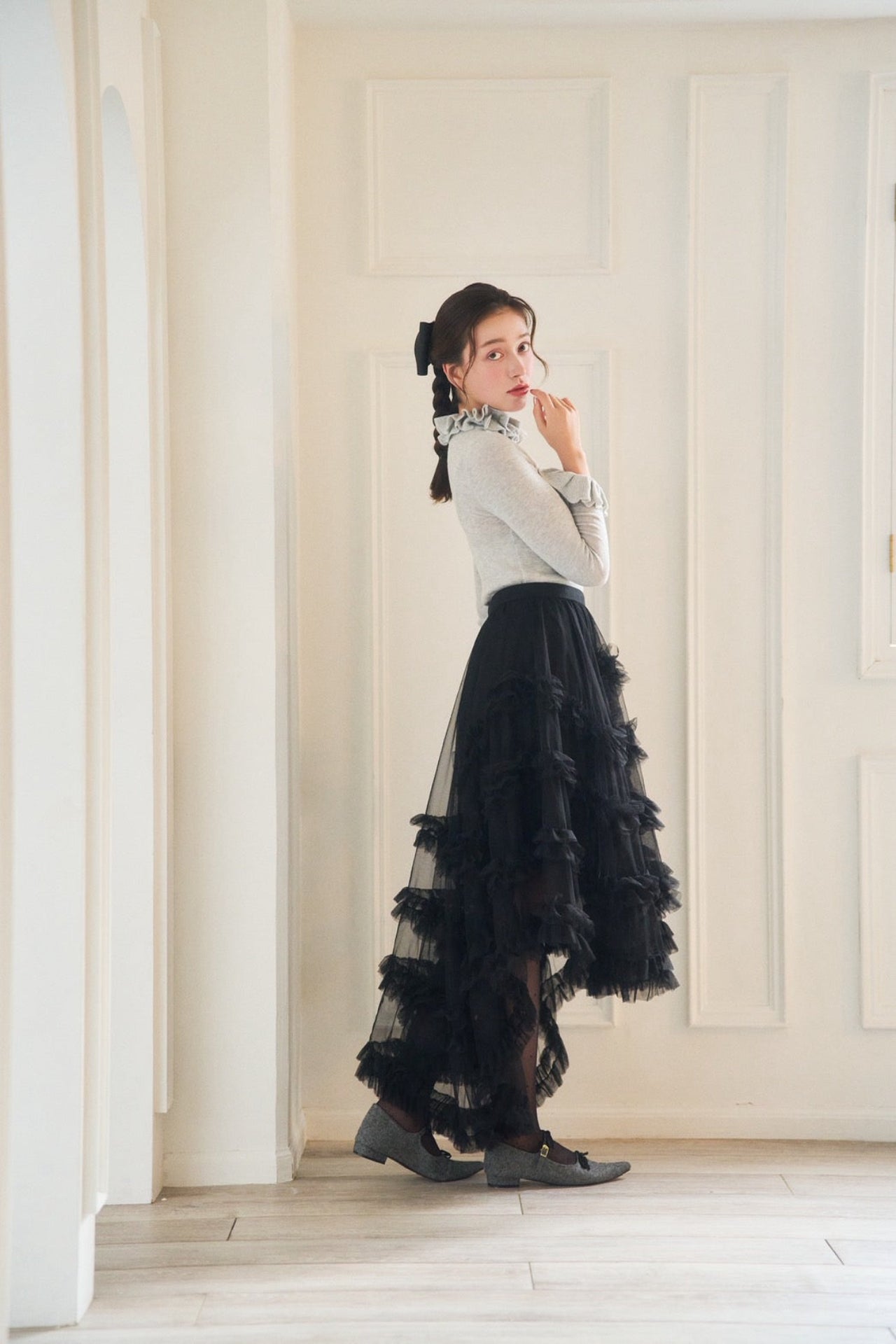 mermaid frill tulle skirt