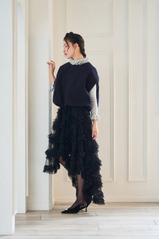 mermaid frill tulle skirt