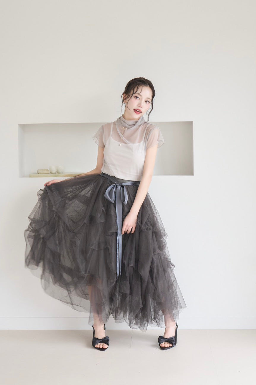 soft veil sheer tops