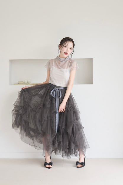soft veil sheer tops