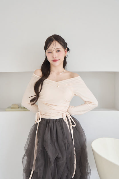 double ribbon cross tops