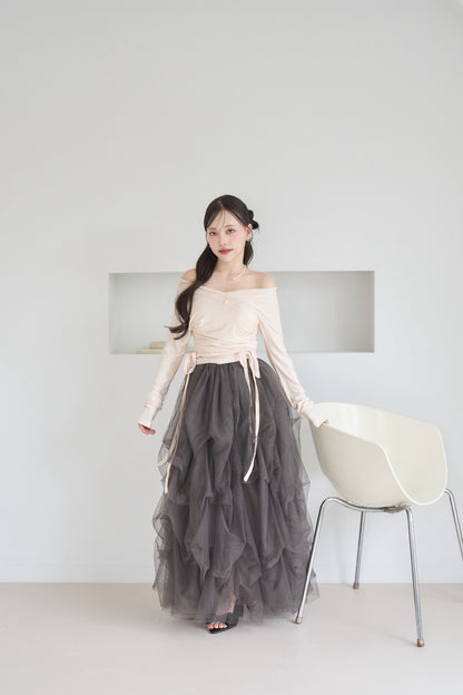 double ribbon cross tops