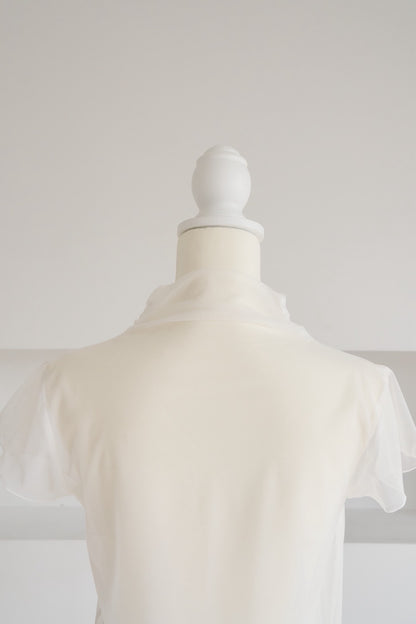 soft veil sheer tops