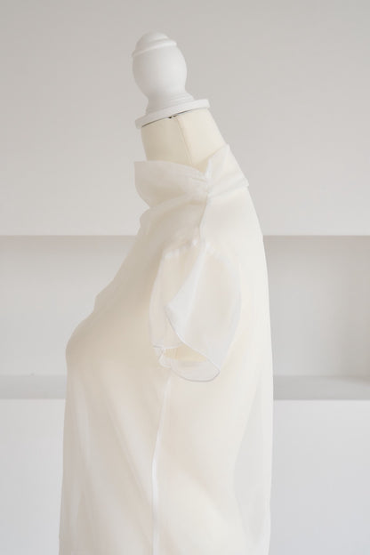 soft veil sheer tops