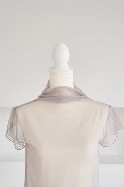 soft veil sheer tops