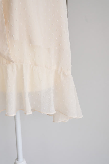 dot sheer blouse