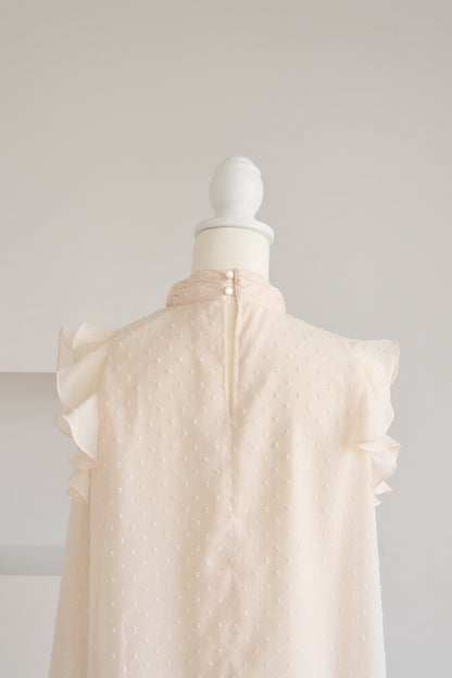 dot sheer blouse