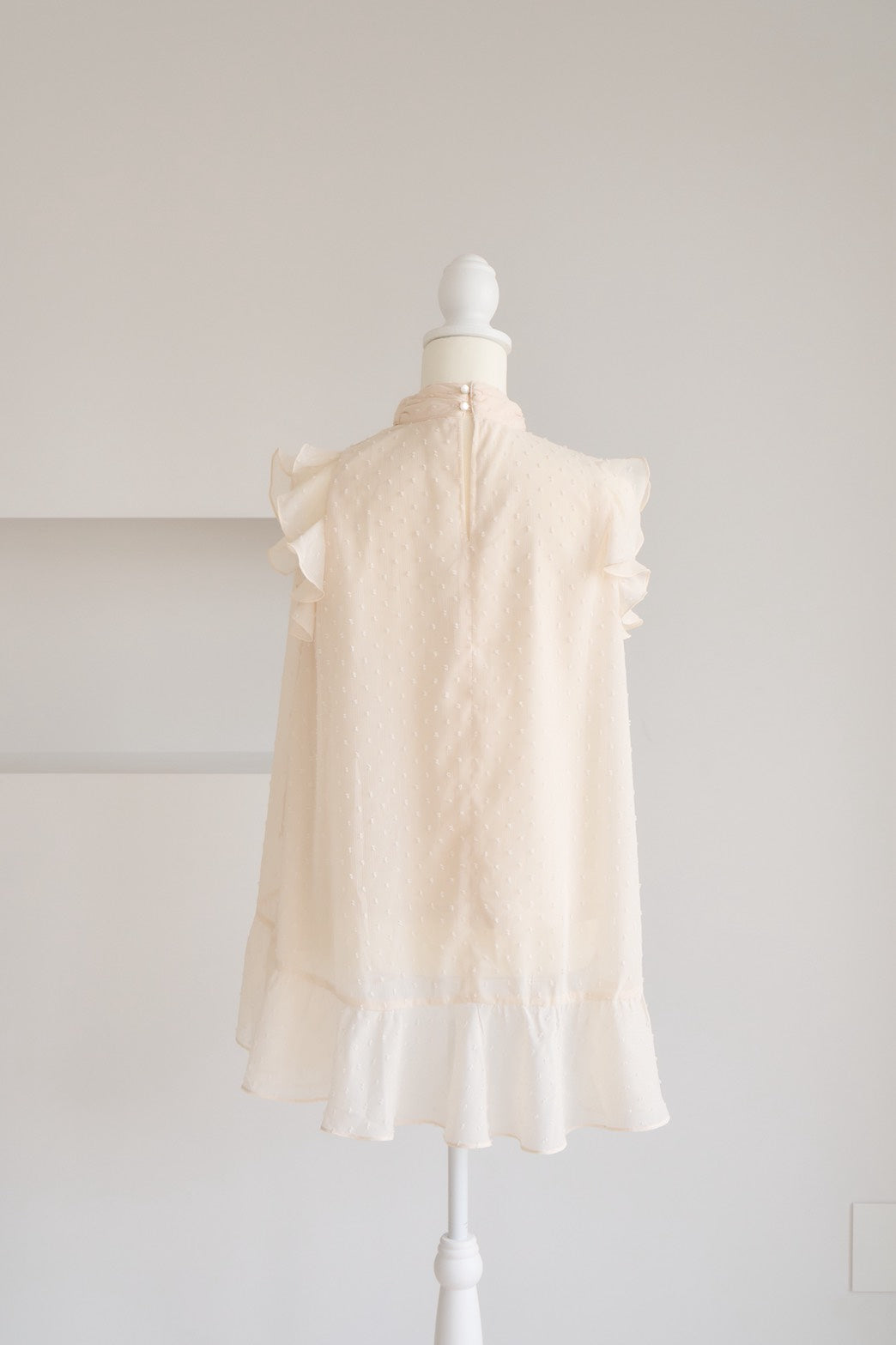 dot sheer blouse
