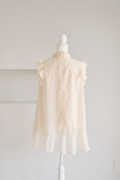 dot sheer blouse