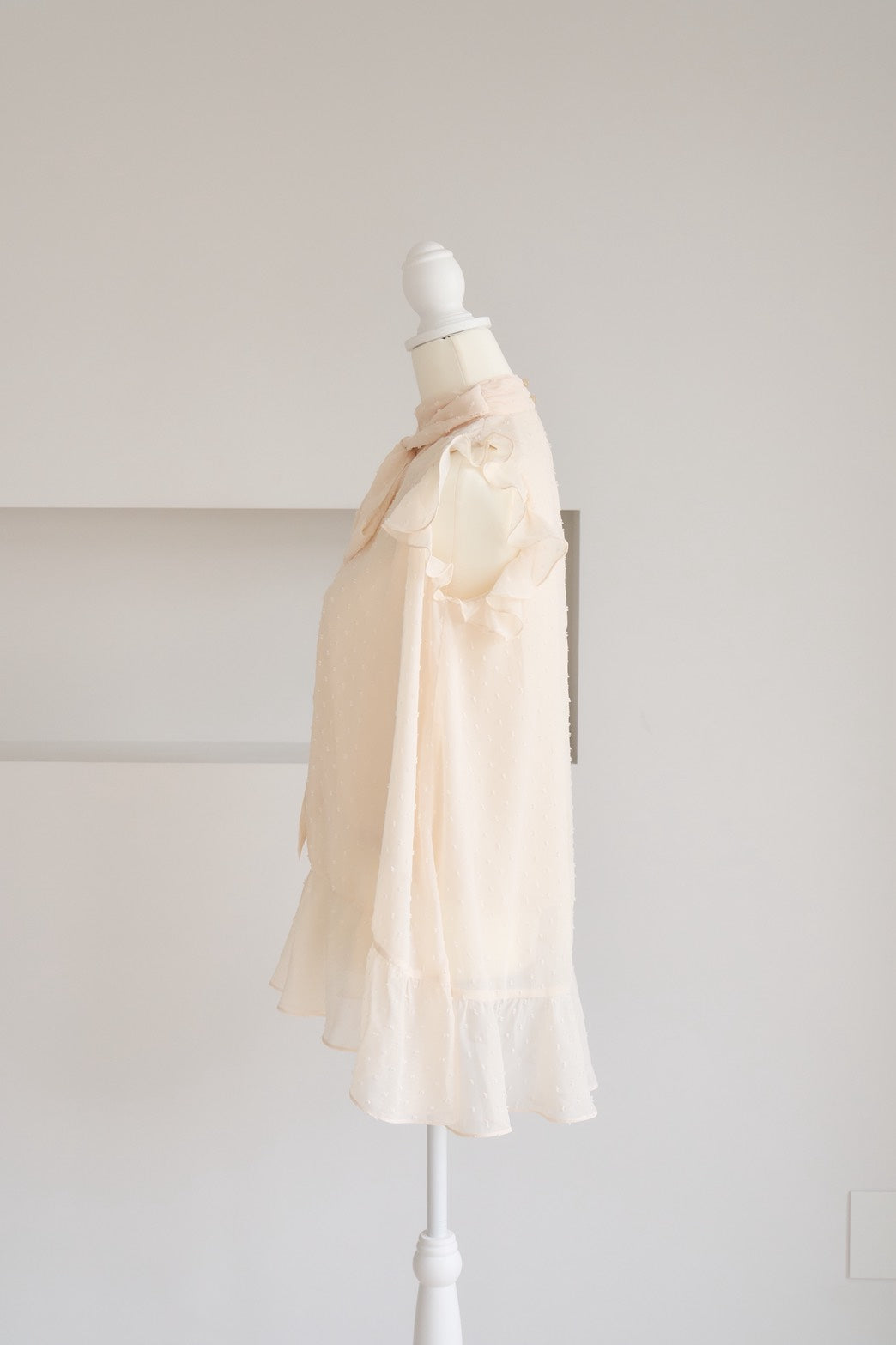 dot sheer blouse