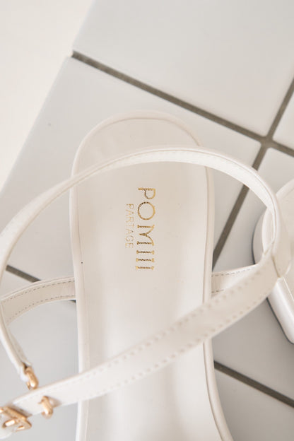 volume tulle sandal