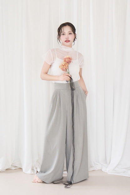 glitter high waist pants