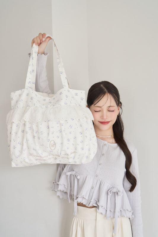 frill tote bag