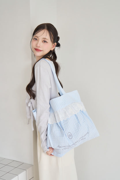 frill tote bag