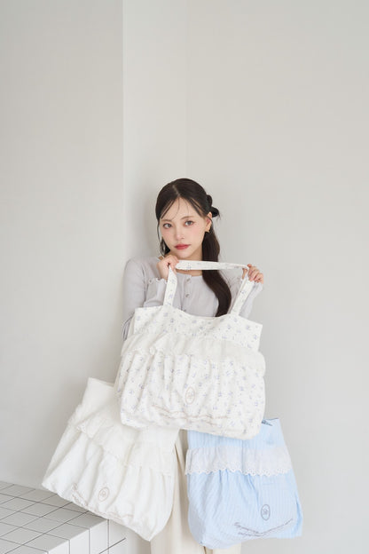 frill tote bag