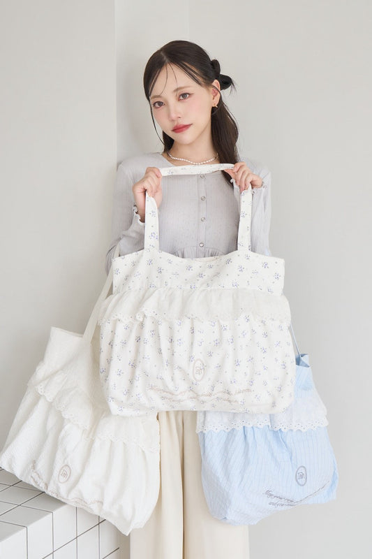 frill tote bag