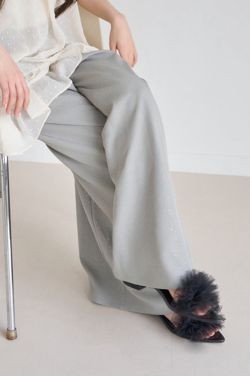 volume tulle sandal