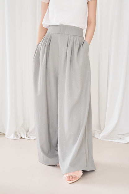 glitter high waist pants
