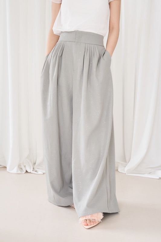glitter high waist pants