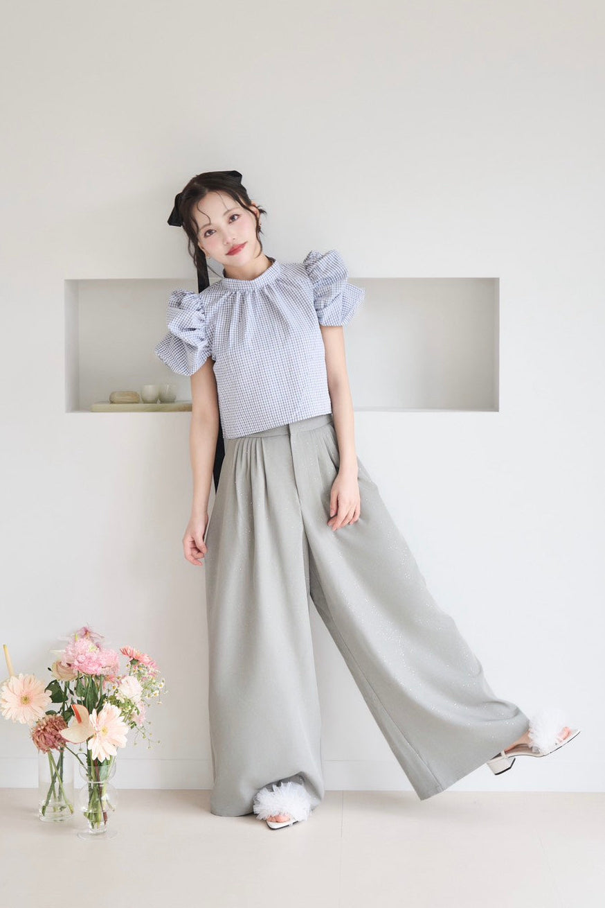 volume tulle sandal