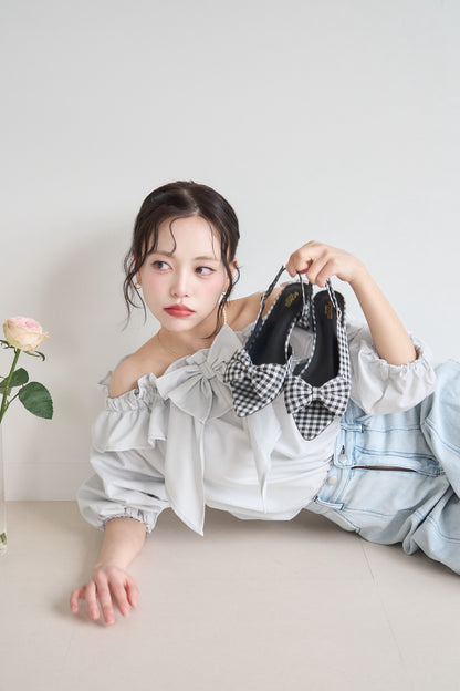 variation ribbon sandal