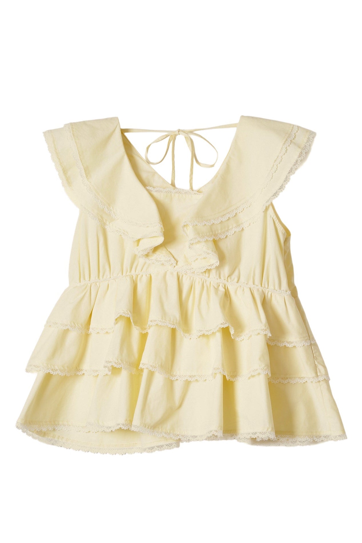 cotton tiered blouse