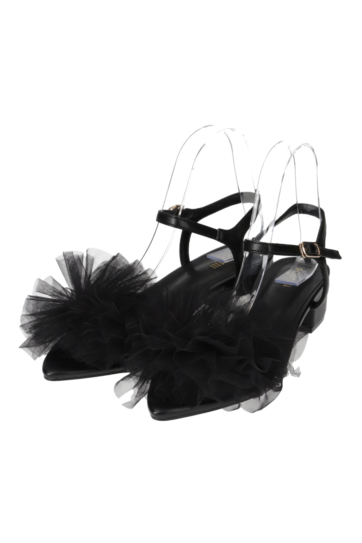 volume tulle sandal